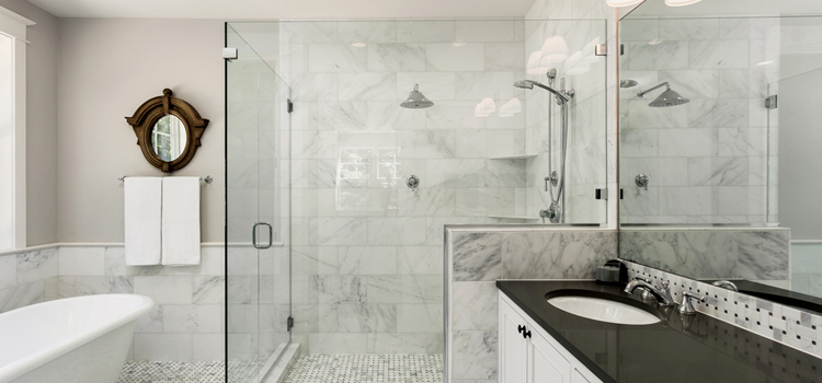 bathroom shower door installation in East Foothills
